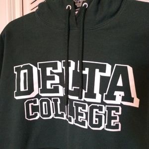 Delta College Green Hoodie